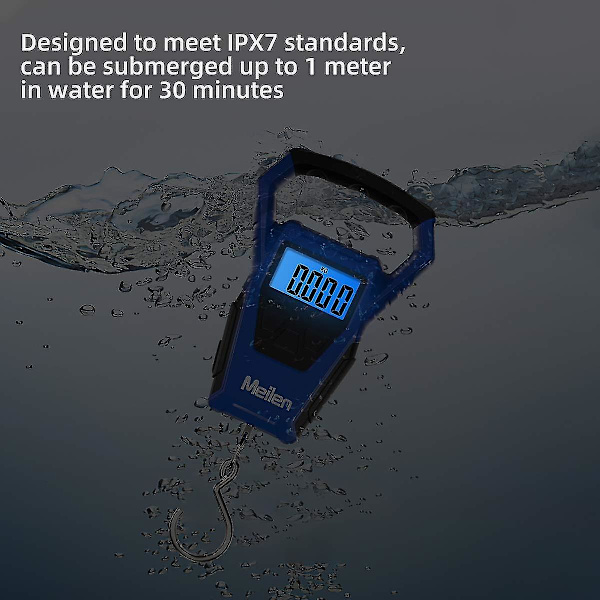 Meilen Fishing Scale,50KG Luggage Scale Hanging Scale With Backlit