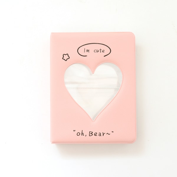 3 tums Kpop Idol Card Binder Fotoalbum Pink L