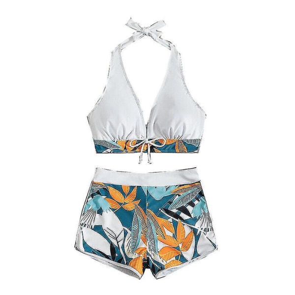 Dam sommar badkläder Beachwear Bikini Set Badkläder Badkläder white S