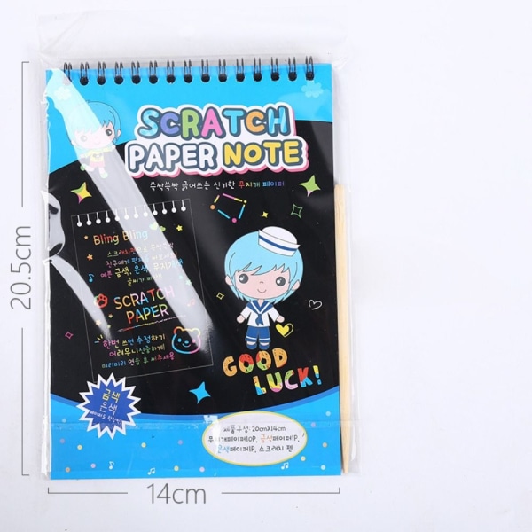 Scratch Notebook Scratch Art Painting Doodle MBLUE BLUE MBlue