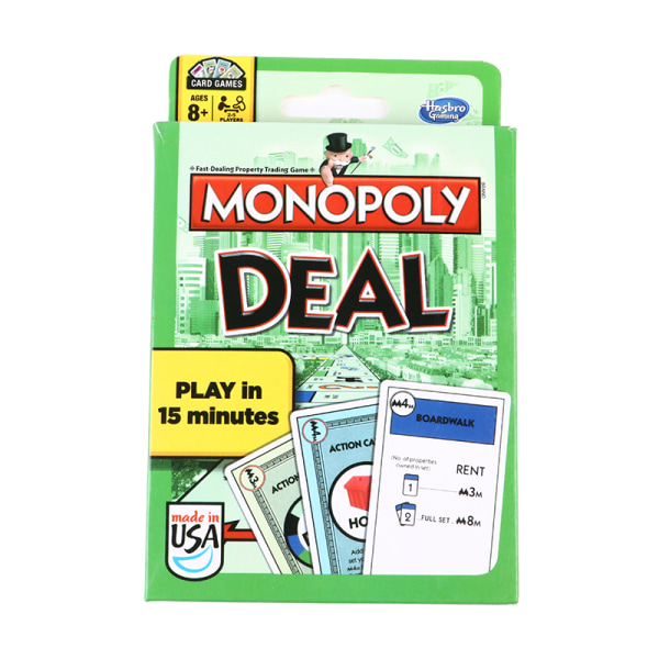Pussel Familjefest Brädspel Engelsk version Monopoly Trading Green