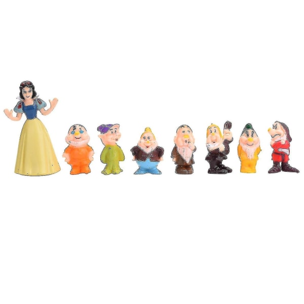 8 st Snövit och de sju dvärgarna Toy Action Figur Leksaker Pvc Dolls Gift_x