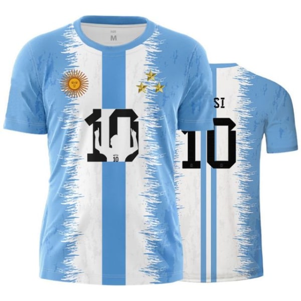 Argentina Storlek 10 T-shirt 3D kortärmad T-shirt med kort ärm style 6 3XL