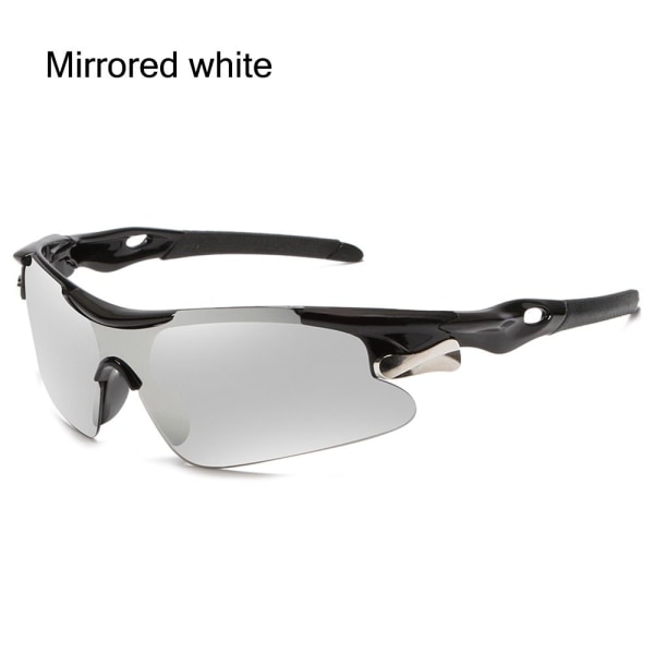 Sportsolglasögon för män Solglasögon SPEGEL VIT SPEGEL Mirrored white