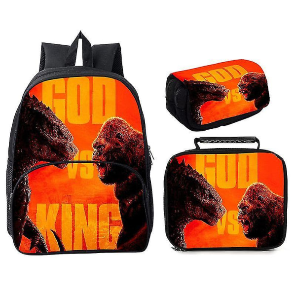 Godzilla Vs Kong Tredelade Godzilla Vs. Kong 16" rund väska Style 15