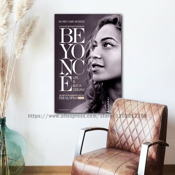 Beyoncé Affischdekoration Canvasaffisch Rum Bar Cafédekoration style 17 30x45cm No Frame