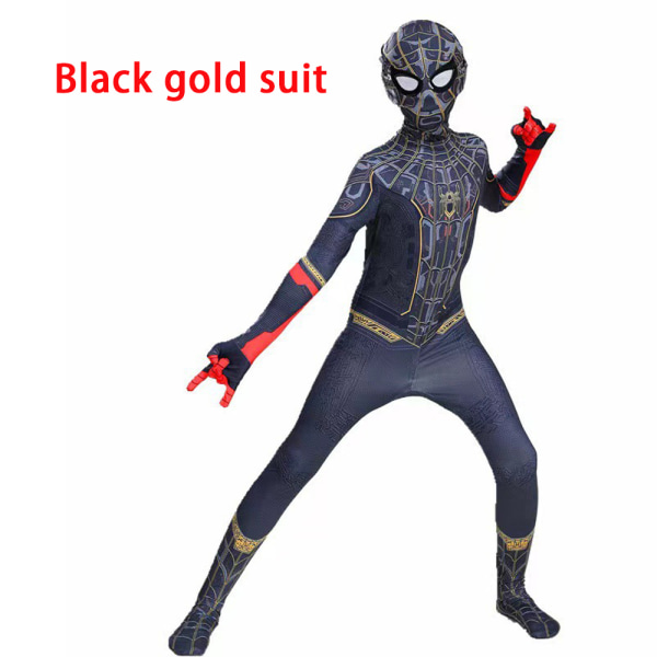 Kids Spiderman Jumpsuit Party Superhjälte Cosplay Kostym 3-4 Years 3-4 Years