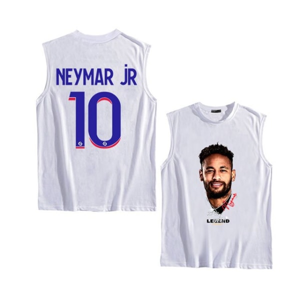 2023 Sommarfotbollsstjärna #10 NEYMAR JR Casual Väst Sport white XL