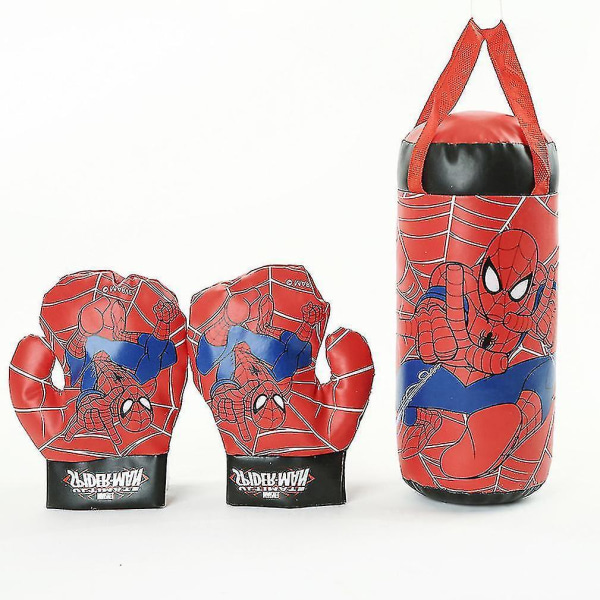 2st Spider Man Kostym Set 1 Par Boxningshandskar 1 Sandsäck