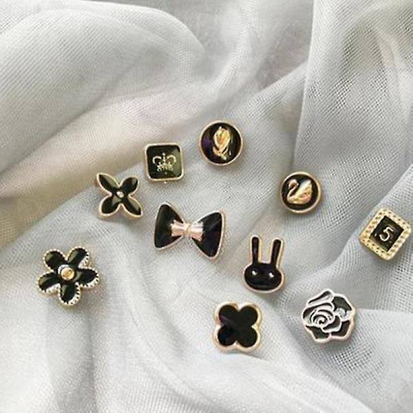 10st Förhindra oavsiktlig exponering Knappar Brosch Pins Badge