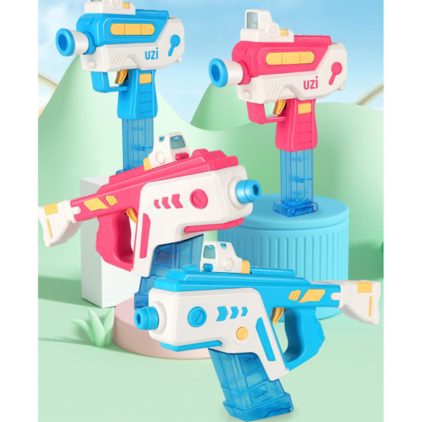 Snabb leverans Elektrisk vattenpistol Squirt Blaster Soaker Poolleksak Pink