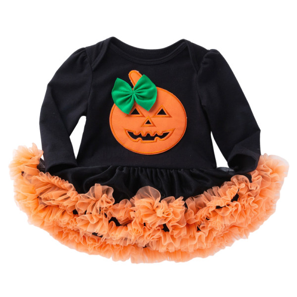 Fashion Pumpa Petticoat Set för barn med lång ärm Halloween - Pumpkin 80 (12-24 months)