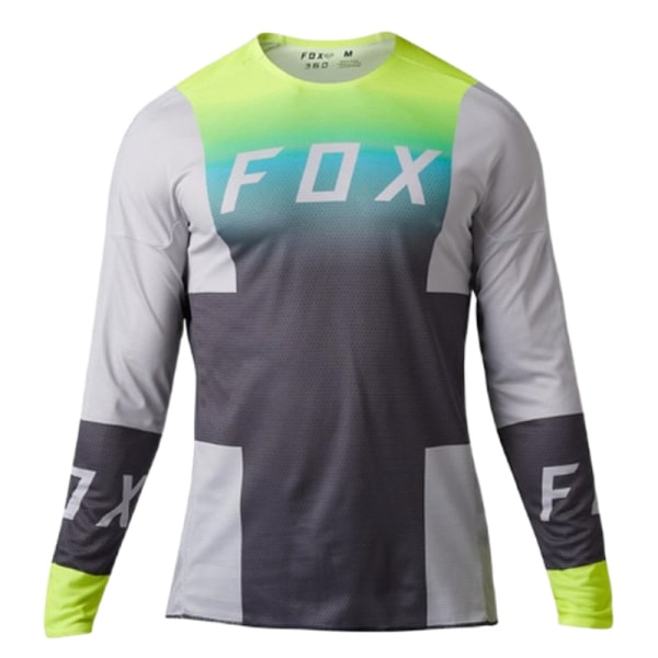 2023 sommar-mountainbike-racinguniform FOX långärmad rundhalsad T-shirt green L