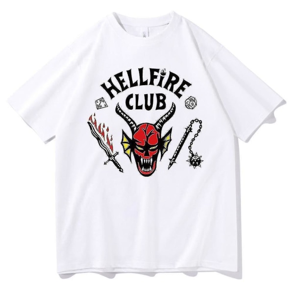Hellfire Club Tröjor Hellfire Club Tröjor Toppar Tröja Camiseta Camiseta White