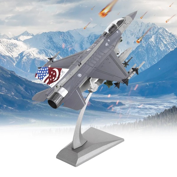 Skala 1:72 F-16D Fighter Attack Flygplan Metal Fighter Model