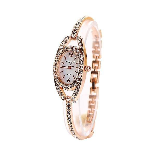 Mode Watch Strass Urtavla Legering kvinnor Armband Quartz Watch