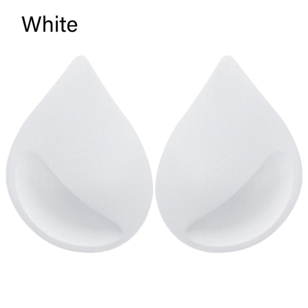 2 par Svamp-BH-kuddar Bröst-BH VIT white