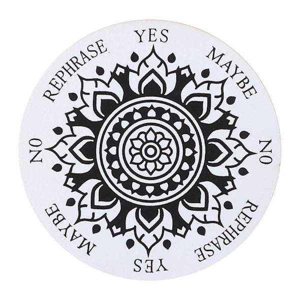 Puinen Pendulum Board Slice Wood Base STYLE 1-VALKOINEN 25cm Style 1-White 25cm