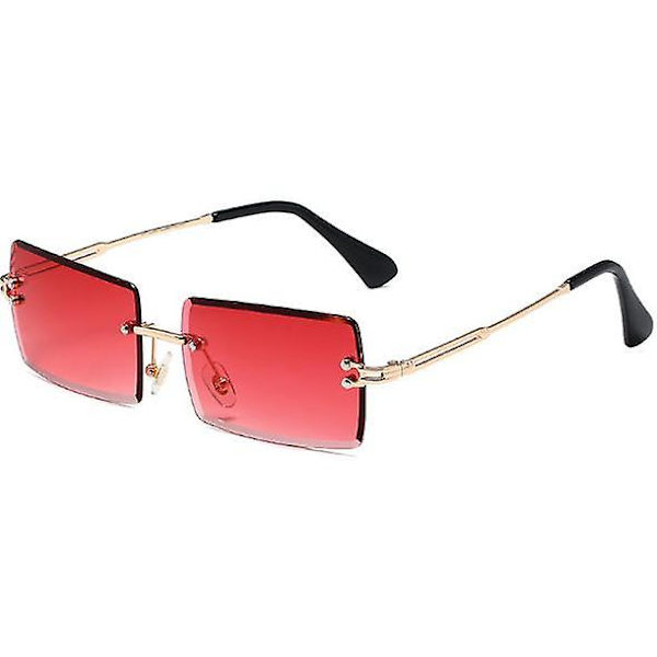Solglasögon Rimless Square, Small rektangel mode solglasögon style 15