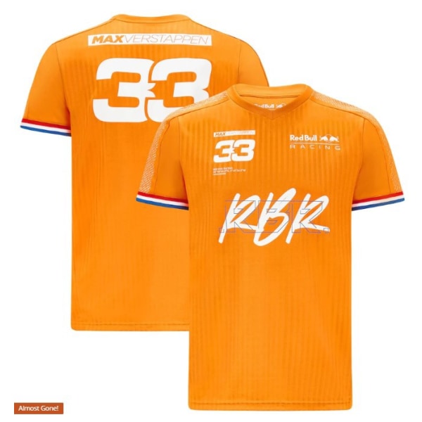 Sommarsportlagsversion F1 racinguniform med rund hals, kortärmad T-shirt M