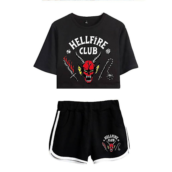 Stranger Things säsong 4 Hellfire Club Top Shorts