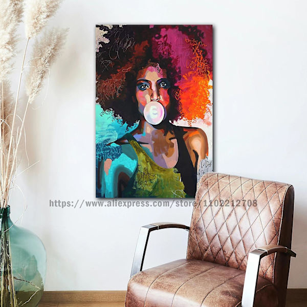 Beyoncé Affischdekoration Canvasaffisch Rum Bar Cafédekoration style 9 60x90cm No Frame