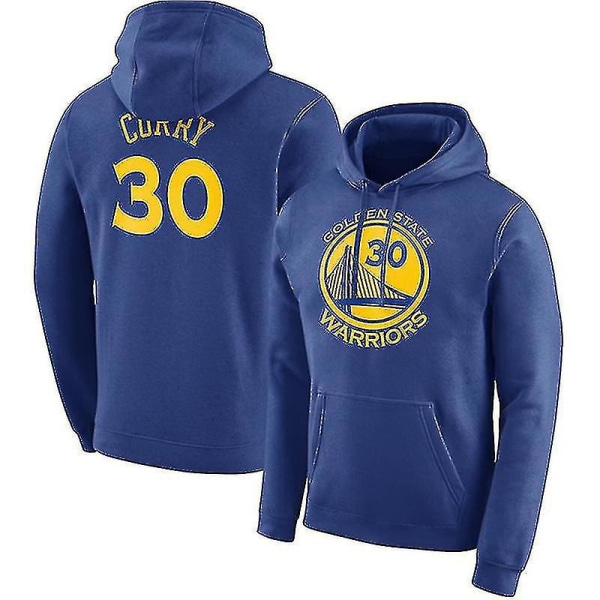 Golden State Warriors Stephen Curry Loose Hooded Sweatshirt Blue 3xl 190-195cm