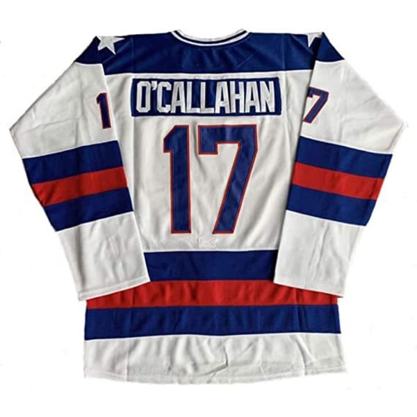 1980 USA hockeytröja #17 O'CALLAHAN på ishockeytröja white 2XL