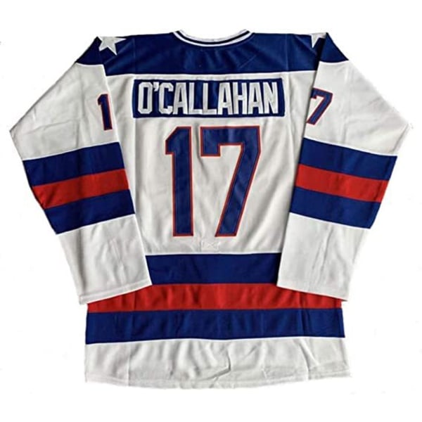 1980 USA hockeytröja #17 O'CALLAHAN på ishockeytröja white 3XL
