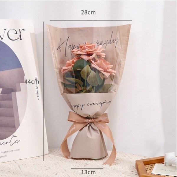 20/30PCS Rose Packing Sleeve Bag Bukett Packing Bag NAKEN Nude Multiple-Multiple