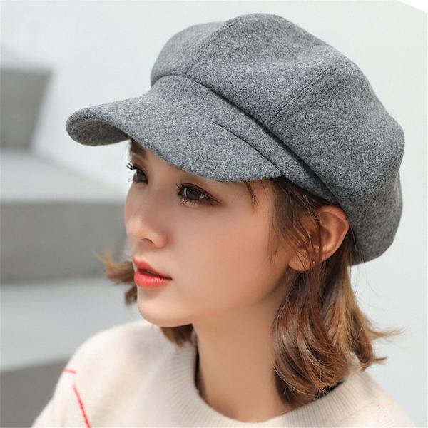 Baskerhatt Newsboy Cap GRÅ