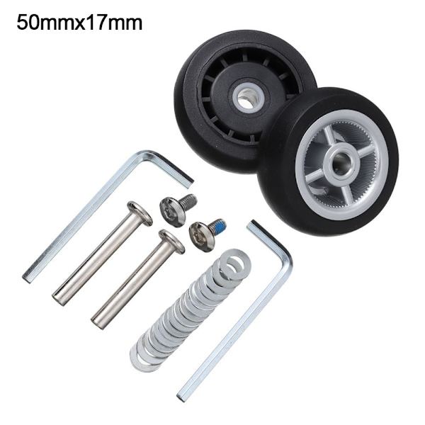 2st Byt hjul Resbagagehjul 50MM X 17MM 50mm x 17mm