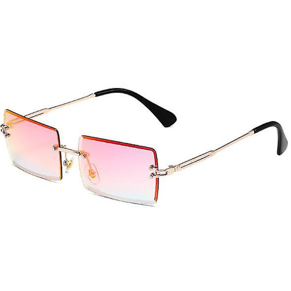 Solglasögon Rimless Square, Small rektangel mode solglasögon style 19