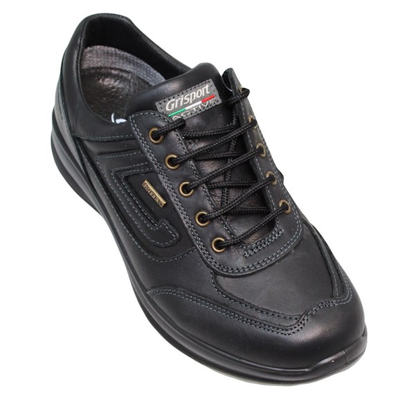 Grisport Mens Airwalker Läder Walking Shoes Svart Black 11 UK