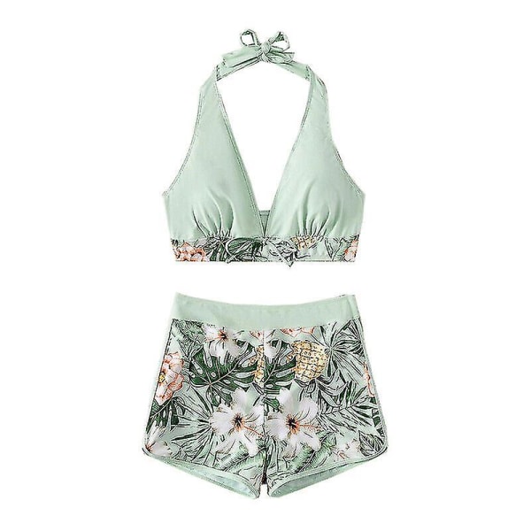 Dam sommar badkläder Beachwear Bikini Set Badkläder Badkläder green M