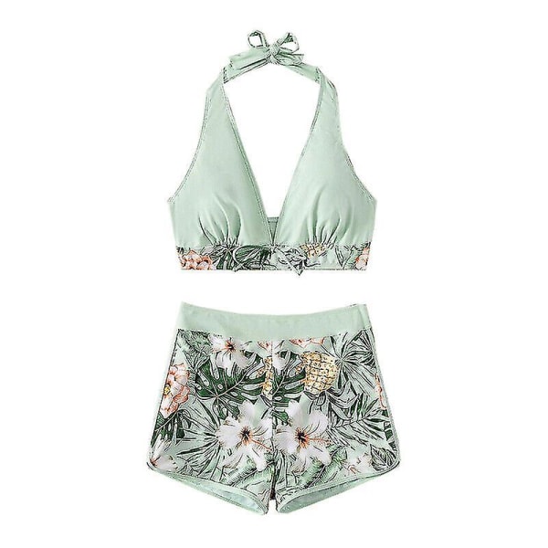Dam sommar badkläder Beachwear Bikini Set Badkläder Badkläder green XL