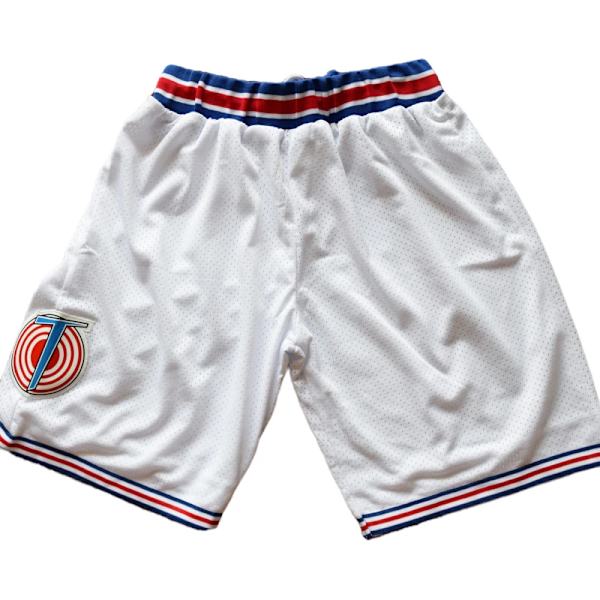Tune Squad Vit Svart Blå Basketshorts white M