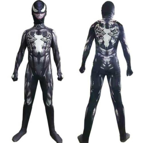 Spider-Man Iron Man Cosplay Panther Venom Jumpsuit för barn Spiderman 110cm venom 130cm