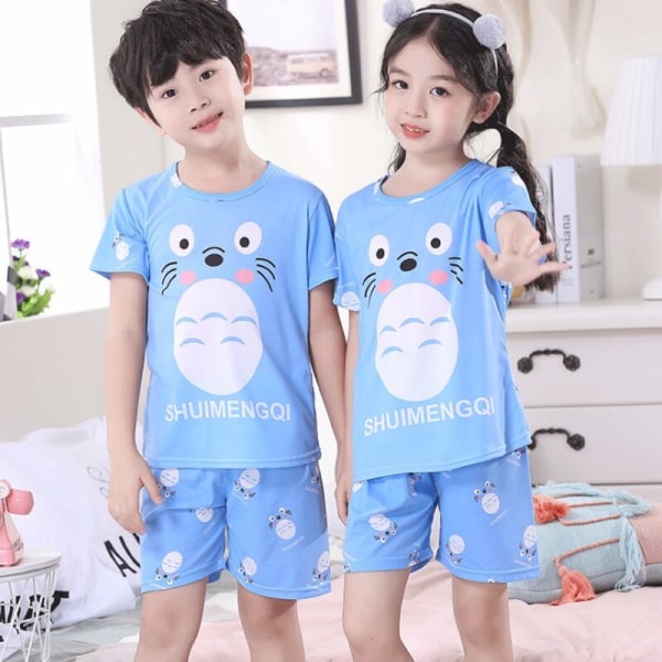 Bomull Kläder Byxor Set Cartoon Pyjamas Barnpyjamas style1 8