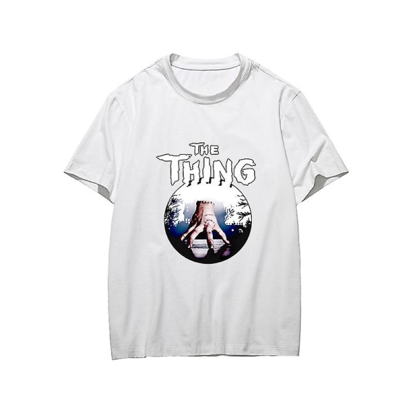 Onsdag Adams T-shirt printed kläder Ungdom Mode Toppar White-E M