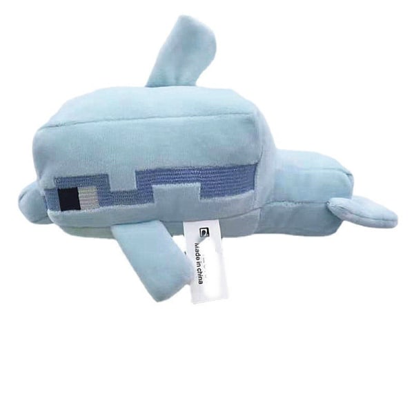 Minecraft plyschleksak barndocka delfin 22cm