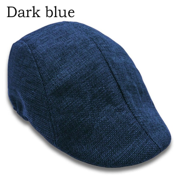 Golf Driving Hat Herr Flat Cap MÖRKBLÅ dark blue