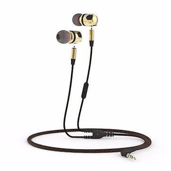 Plextone X46M metall 3,5 mm trådad kontroll hörlurar Löstagbar kabel Tung bas