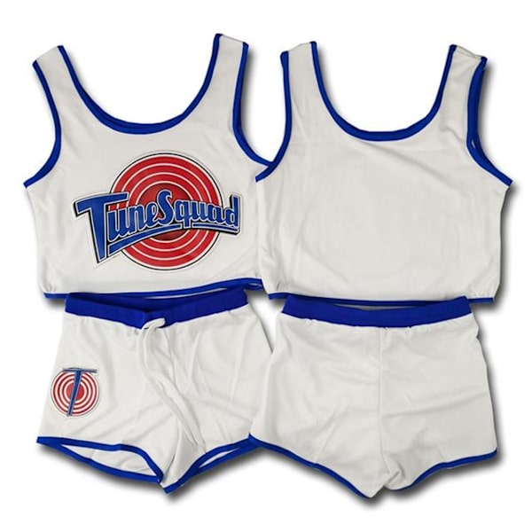 Tune Squad Bunny Top och Shorts Jersey Set white S