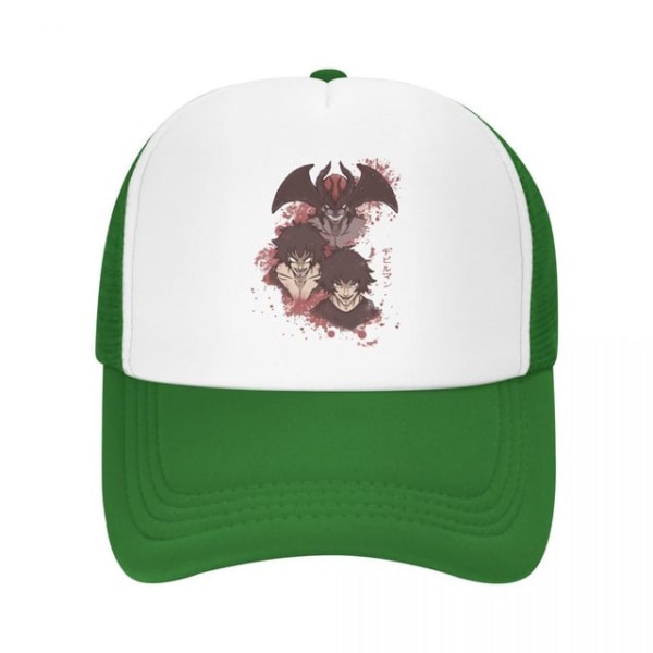 Devilman Crybaby Miki Makimura Anime Mesh Hat Trucker Hat Green