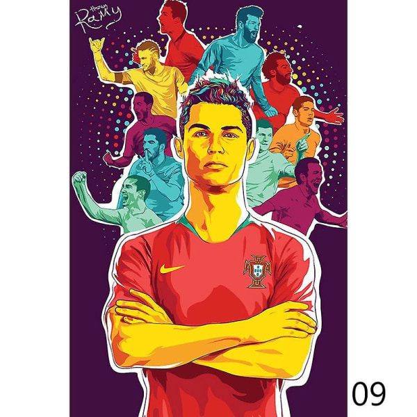Ronaldo Tapet Fotbollsstjärna HD Affisch Väggdekoration 9
