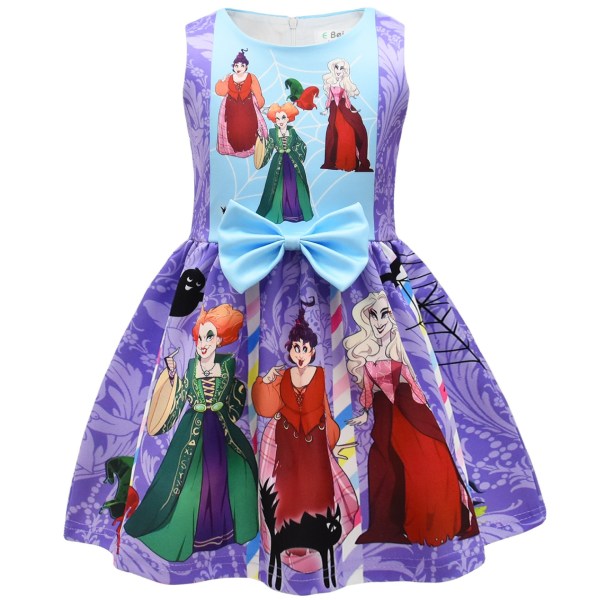 Girls Cosplay Dress Bowknot Dress Christmas Halloween Party 120cm