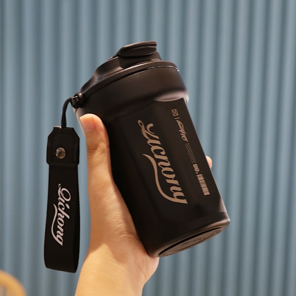 Utomhuskaffekopp 316 termoskopp i rostfritt stål - högt värde Black 480ml