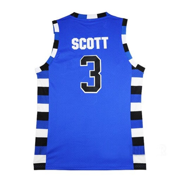 One Tree Hill Ravens baskettröja #3 Lucas Scott tröja blue XL