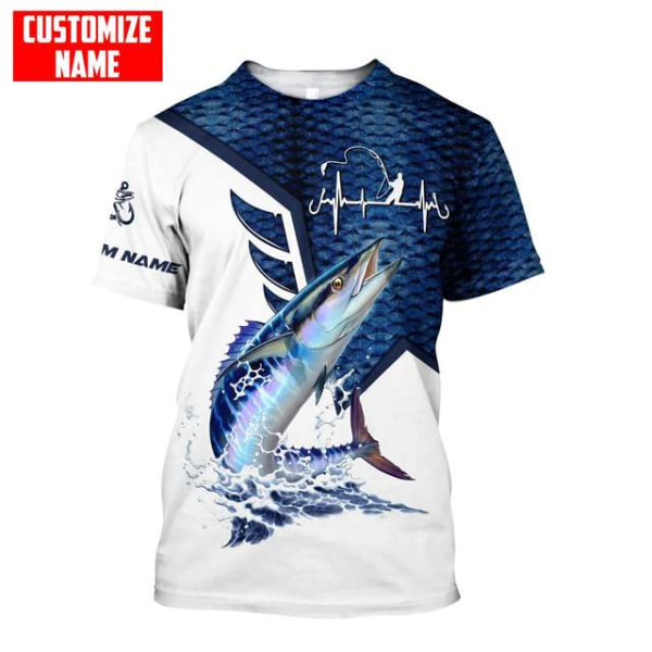 Mode mäns fiskepersonlighet Casual kortärmad T-shirt style 7 3XL